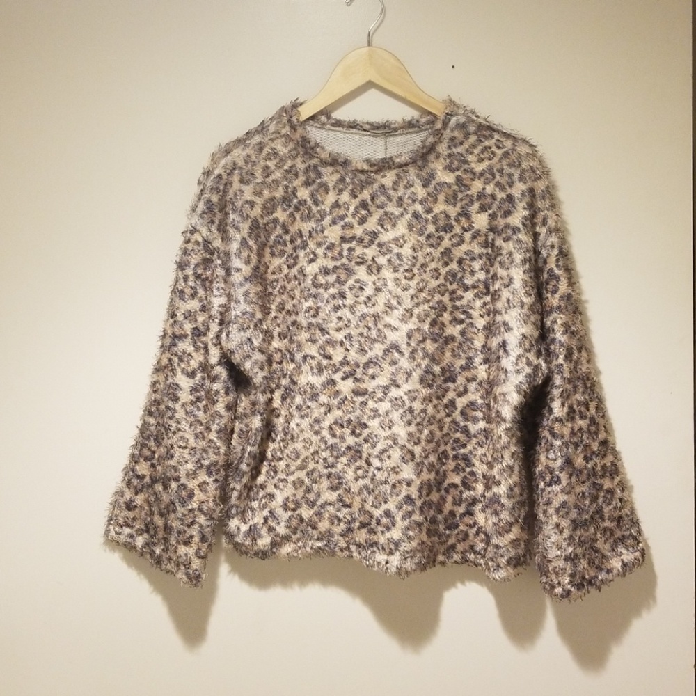 Zara leopard print sweater